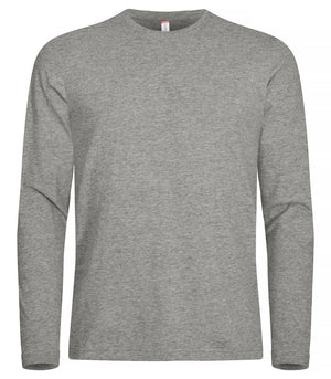 Premium langærmet t-shirt - Grå - Clique 029358 - Modekompagniet.dk
