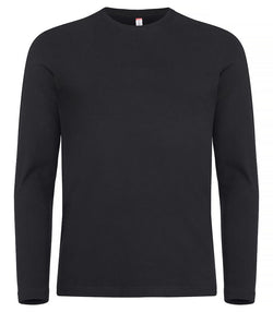 Premium langærmet t-shirt - Sort - Clique 029358 - Modekompagniet.dk