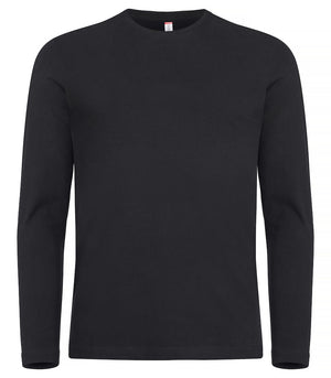 Premium langærmet t-shirt - Sort - Clique 029358 - Modekompagniet.dk
