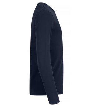 Premium langærmet t-shirt - Navy Blå - Clique 029358 - Modekompagniet.dk