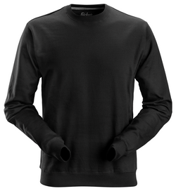 Snickers 2810 sweatshirt, Sort - Modekompagniet.dk