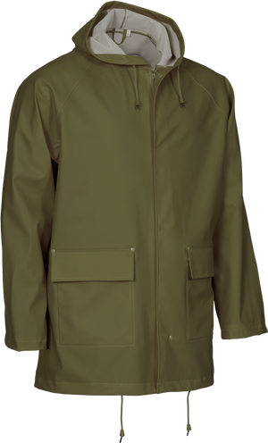 Outdoor Regnsæt PU/PVC, Oliven Grøn - Elka 306600 + 302400 - Modekompagniet.dk