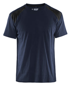 T-SHIRT 337910429985 Mørk Marineblå/Sort - Blåklæder - Modekompagniet.dk