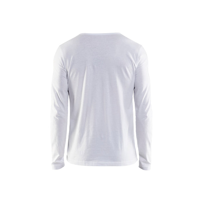 Langærmet T-Shirt, Herre, Hvid - Blåkläder 35001042