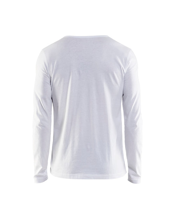 Langærmet T-Shirt, Herre, Hvid - Blåkläder 35001042