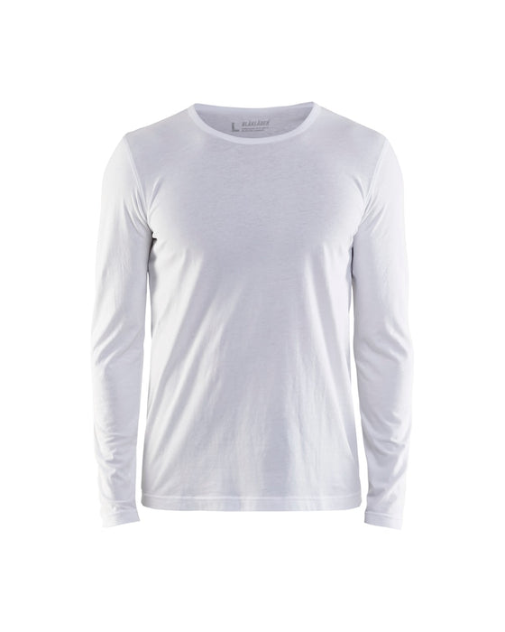 Langærmet T-Shirt, Herre, Hvid - Blåkläder 3500-1042-1000
