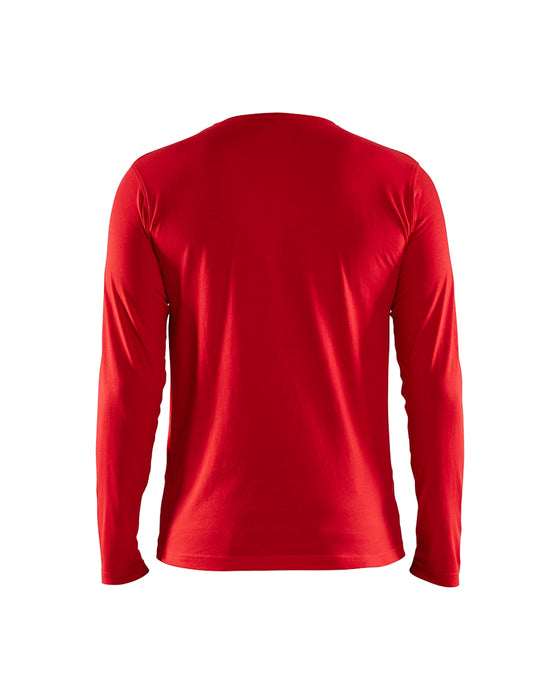 Langærmet T-Shirt, Herre, Rød - Blåkläder 35001042