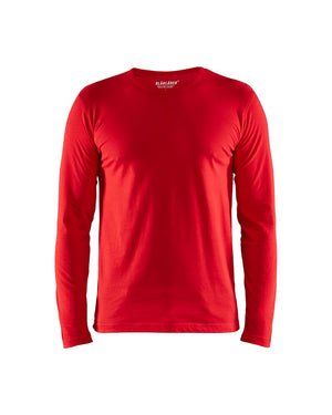 Langærmet T-Shirt, Herre, Rød - Blåkläder 3500-1042-5600