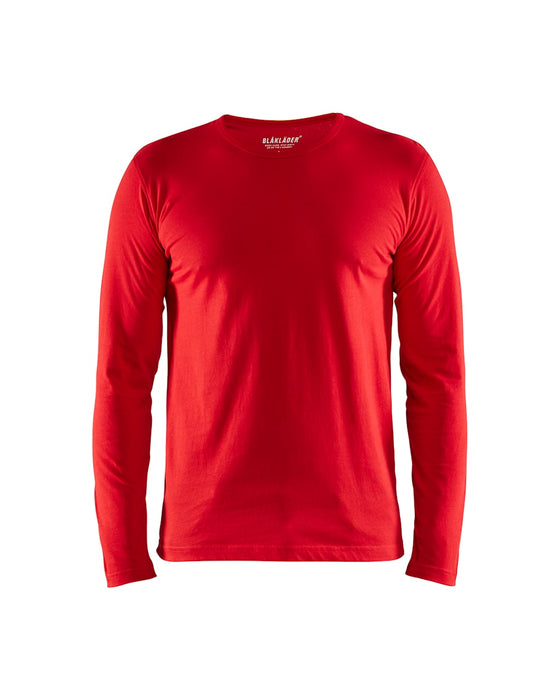 Langærmet T-Shirt, Herre, Rød - Blåkläder 35001042