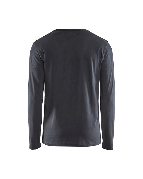 Langærmet T-Shirt, Herre, Mørke Grå - Blåkläder 3500-1042-9800