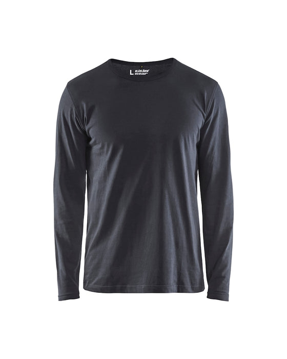 Langærmet T-Shirt, Herre, Mørke Grå - Blåkläder 3500-1042-9800