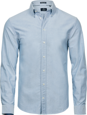 Perfect oxford shirt - Herre - Blå - Style 4000 - Modekompagniet.dk