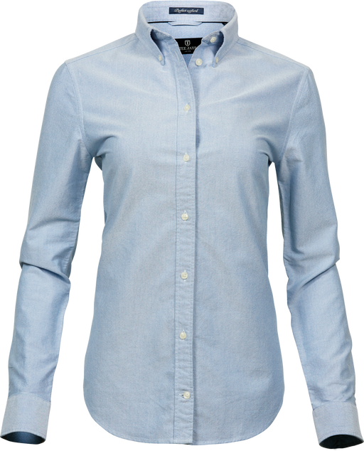 Perfect oxford shirt - Dame - Blå - Style 4001 - Modekompagniet.dk