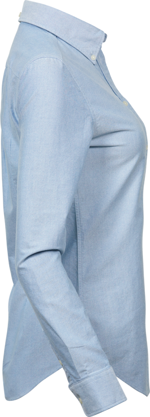 Perfect oxford shirt - Dame - Blå - Style 4001 - Modekompagniet.dk