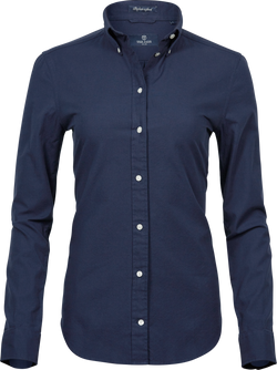 Perfect oxford shirt - Dame - Navy - Style 4001 - Modekompagniet.dk