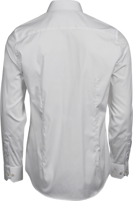 Stretch luxury shirt - Herre - Hvid - Style 4024 - Modekompagniet.dk