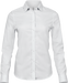 Stretch luxury shirt - Dame - Hvid - Style 4025 - Modekompagniet.dk