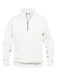 Half Zip Sweatshirt XS / Hvid Clique - Modekompagniet.dk