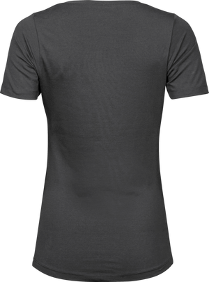 Stretch tee - Dame - Grå - Style 450 - Modekompagniet.dk