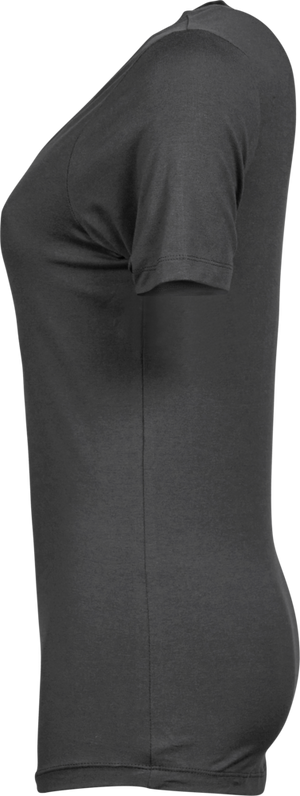 Stretch tee - Dame - Grå - Style 450 - Modekompagniet.dk