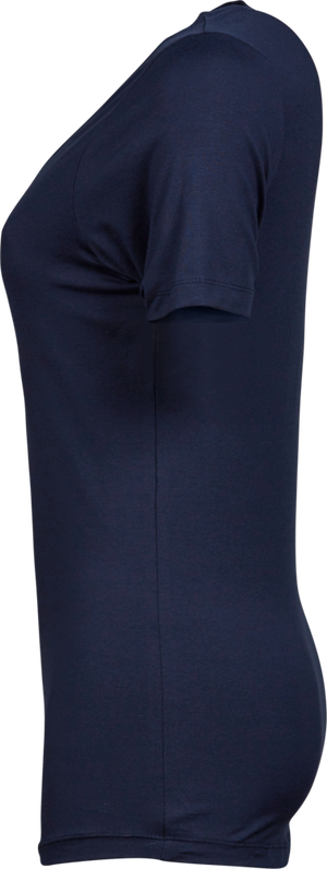 Stretch tee - Dame - Navy - Style 450 - Modekompagniet.dk