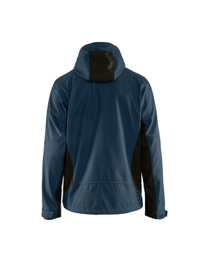 Unite softshelljakke, med hætte, Herre, Mørk Marineblå/Sort - Blåkläder 4753-2516-8699
