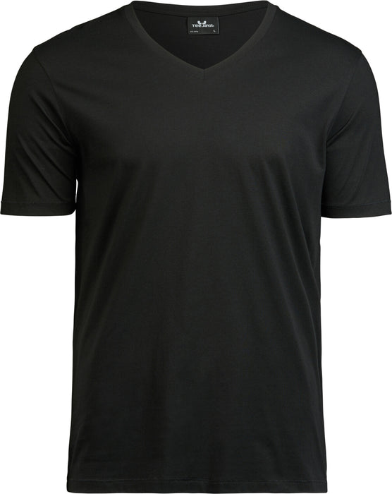 Luksus V-Neck T-Shirt, Sort - Tee Jays 5004