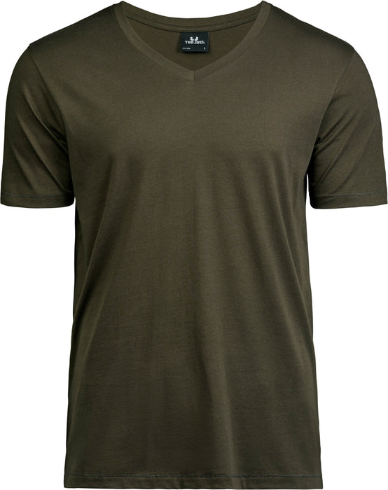 Luksus V-Neck T-Shirt, Oliven - Tee Jays 5004