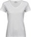Luksus V-Hals T-Shirt Dame, Hvid - Tee Jays 5005 - Modekompagniet.dk