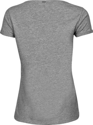 Roll-up tee - Dame - Grå - Style 5063 - Modekompagniet.dk