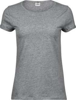 Roll-up tee - Dame - Grå - Style 5063 - Modekompagniet.dk