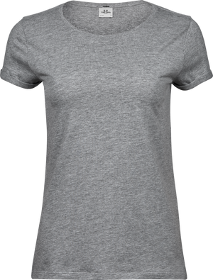 Roll-up tee - Dame - Grå - Style 5063 - Modekompagniet.dk