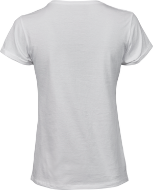 Roll-up tee - Dame - Hvid - Style 5063 - Modekompagniet.dk