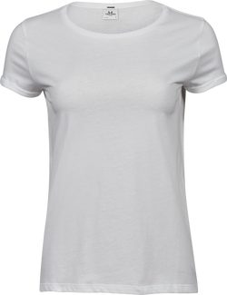 Roll-up tee - Dame - Hvid - Style 5063 - Modekompagniet.dk