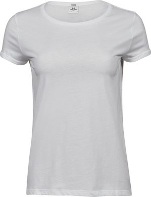 Roll-up tee - Dame - Hvid - Style 5063 - Modekompagniet.dk