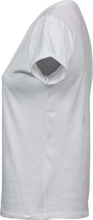 Roll-up tee - Dame - Hvid - Style 5063 - Modekompagniet.dk