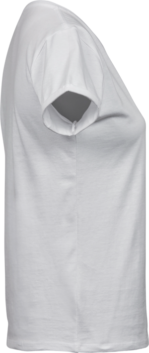 Roll-up tee - Dame - Hvid - Style 5063 - Modekompagniet.dk