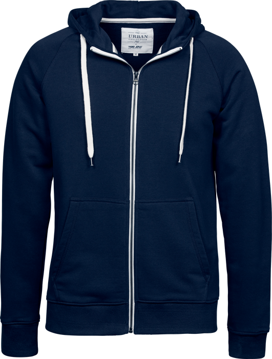 Urban zip hoodie - Herre - Navy - Style 5402 - Modekompagniet.dk
