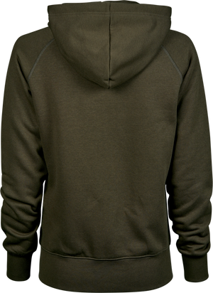 Fashion full zip hood - Dame - Oliven - Style 5436 - Modekompagniet.dk