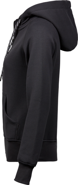 Fashion full zip hood - Dame - Mørk grå - Style 5436 - Modekompagniet.dk
