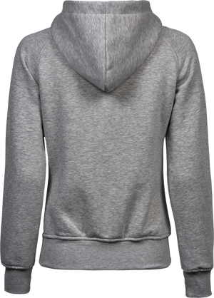Fashion full zip hood - Dame - Grå - Style 5436 - Modekompagniet.dk
