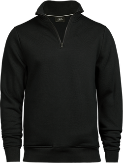 Half zip sweatshirt - Herre - Sort - Style 5438 Teejays - Modekompagniet.dk