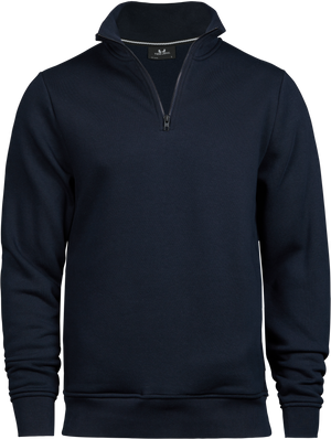 Half zip sweatshirt - Herre - Navy - Style 5438 Teejays - Modekompagniet.dk