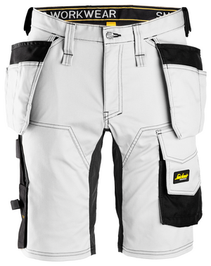 Shorts 44 / Hvid/Sort Snickers - Modekompagniet.dk
