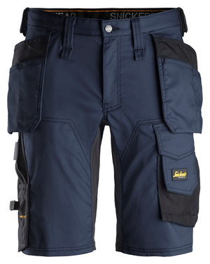 Snickers 6141, AllroundWork håndværkershorts, Navy/Sort - Modekompagniet.dk