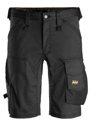 Snickers 6143 AllroundWork arbejdsshorts, Sort - Modekompagniet.dk