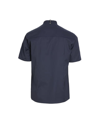KOKKE-/SERVICEJAKKE KORT ARM - Herre/ Dame - Navy - 23516 - Modekompagniet.dk