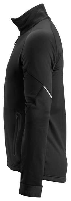 Polartec® Power Stretch® 2.0 jakke i stretchfleece med lynlås - Sort - Snickers 8003 - Modekompagniet.dk