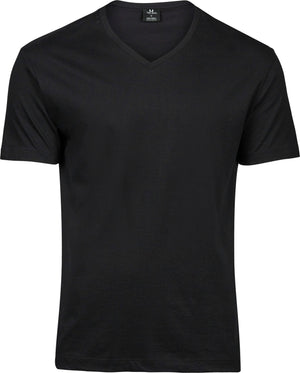 Fashion V-Neck Soft T-Shirt Herre, Sort - 8006