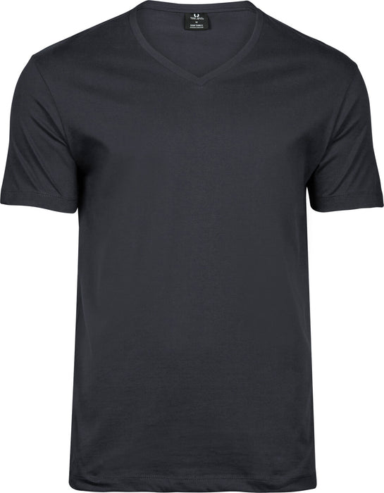Fashion V-Neck Soft T-Shirt Herre, Mørk Grå - Tee Jays 8006